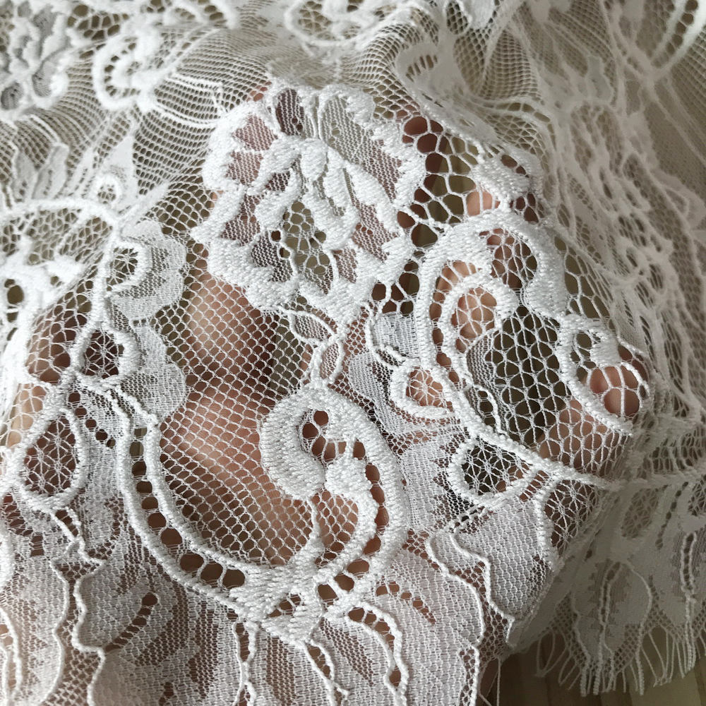 2 Color Ivory Black Chantilly Lace Trim for Wedding Table | Etsy