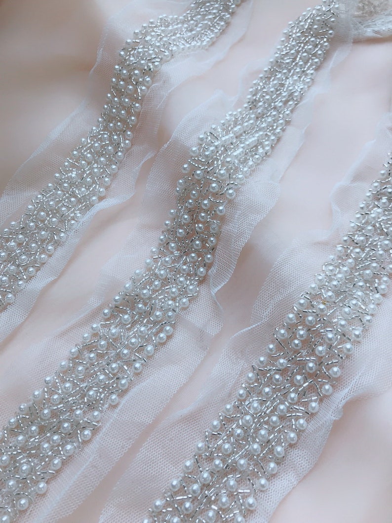 beaded bridal trim