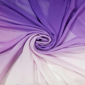 Zachte ombre chiffon kantstof voor chiffon overlay rok, galajurk, bruidsmeisjesjurk