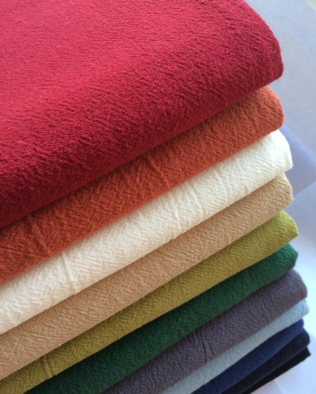 Ghil Color 28 Colors - Cotton Linen Crepe Fabric, Comfortable Linen Fabric for ...