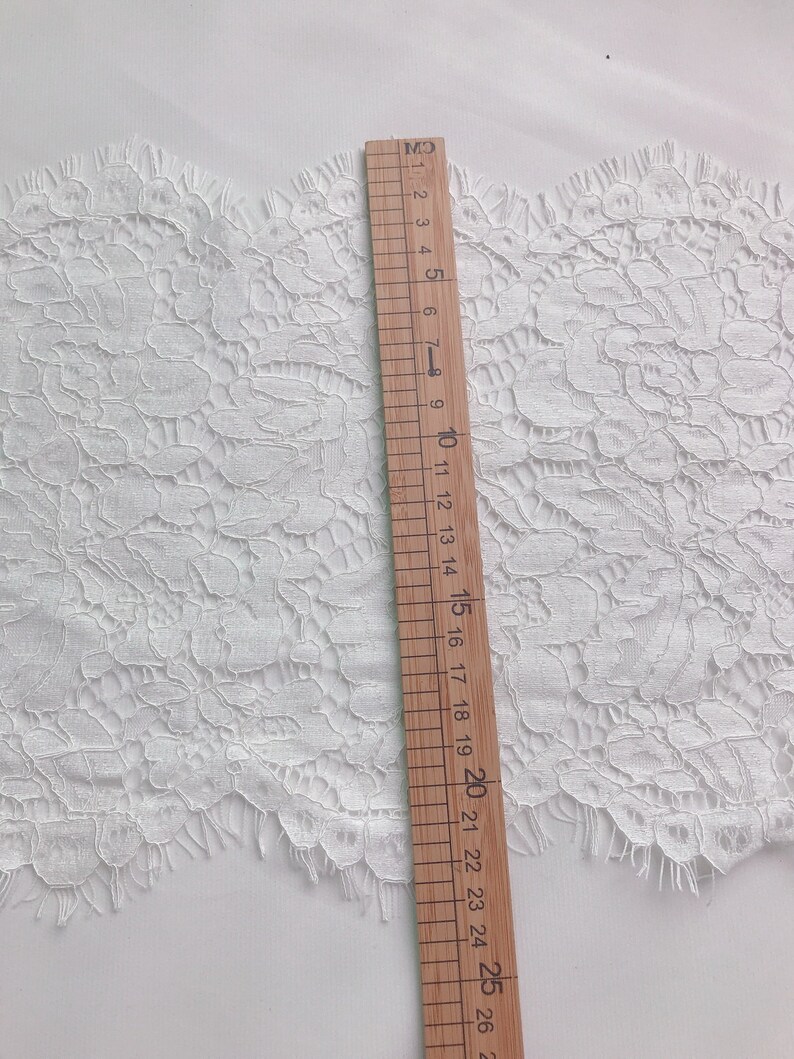French Chantilly Lace Bridal Topper / 