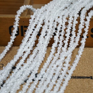 0.2&quot; Wide Off white Pearls Beaded Trim for Lace Choker, Headbands, Bridal Sashes, Wedding Accessories