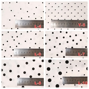 Tencel Cotton Polka Dot Print Fabric, Black Polka Dot on White Fabric, Maxi Dress, Halter Top, Slip Dress, Quilting Fabric image 9