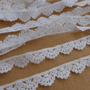 3 Yards Cotton Lace, White Lace Trimming, Christmas Gift Wrap, Embellishment Lace