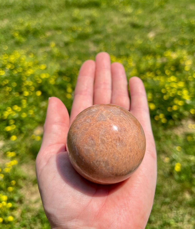 Peach Moonstone Sphere 52mm image 5