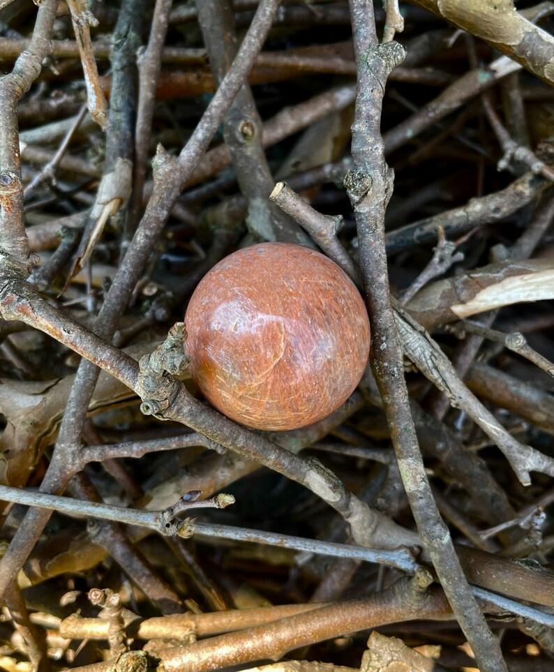 Peach Moonstone Sphere 52mm image 2