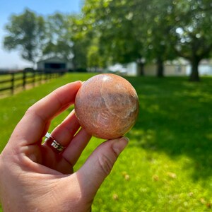 Peach Moonstone Sphere 52mm image 3