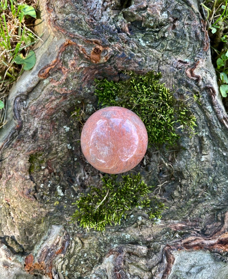 Peach Moonstone Sphere 52mm image 7