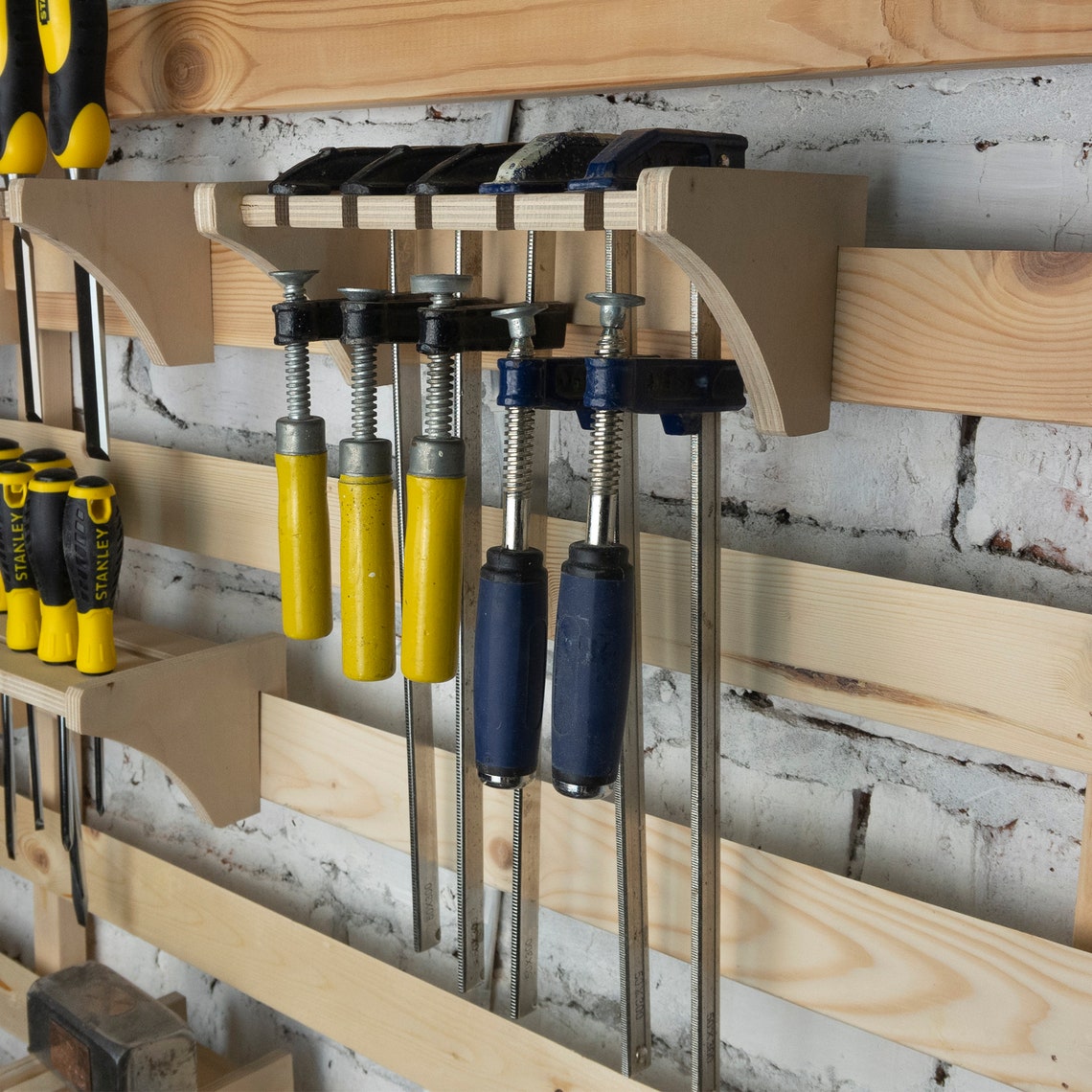 French Cleat Clamp Rack. /Tool Storage Wall French Cleat Etsy
