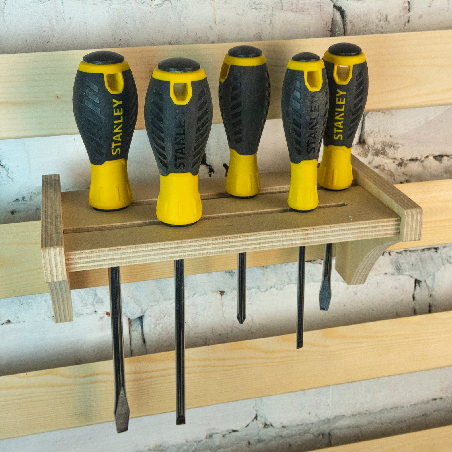 French Cleat SCREWDRIVER Rack. /Tool Storage Wall French Etsy