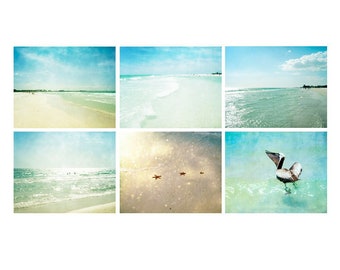Siesta Key Art, Florida Beach Art Set, Sarasota Photography, Set Of 6 Fine Art Prints