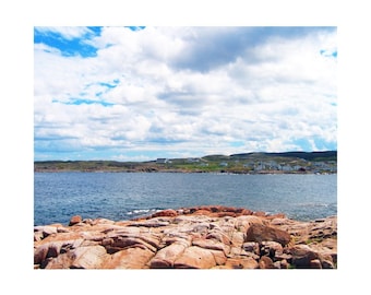 Newfoundland Coastline Photography, Fogo Island Photography, Peaceful Ocean Print