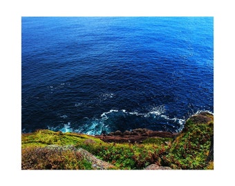 Cape Spear Newfoundland Art, Ocean Wall Art, Cliff Photography, Modern Home Decor, Newfoundland Artist Heidi Fry