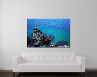 Ocean Canvas Art, Newfoundland Wall Art, Modern Landscape Wall Hanging