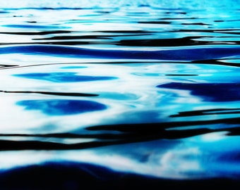 Blue Abstract Art, Water Art, Abstract Ocean Photography Prints