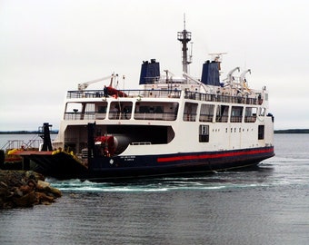 Fogo Island Ferry Art, Ship Photography, Nautical Wall Art, Newfoundland Gift