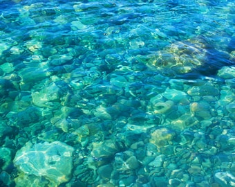 Ocean Art Print, Turquoise Art, Ocean Floor Photography, Peaceful Wall Art