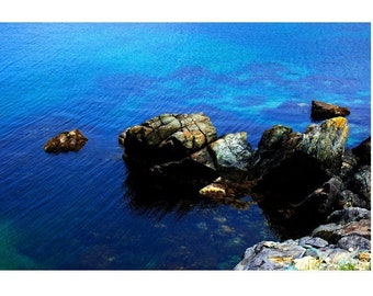 Newfoundland Print, Portugal Cove Art, Peaceful Ocean Photography, Fine Art Print