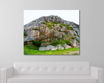 Fogo Island Landscape Art, Barr'd Islands Canvas Art, Geology Art