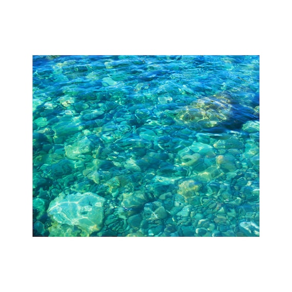 Ocean Art Print, Turquoise Art, Ocean Floor Photography, Peaceful Wall Art