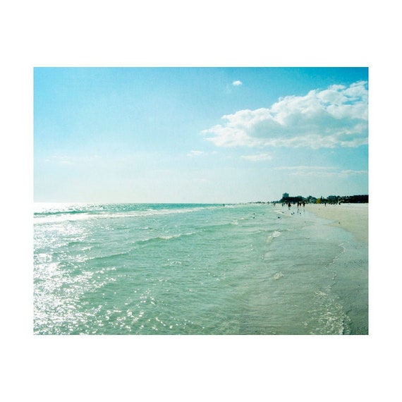 Tropical Beach Art, Mint Green Art, Ocean Photography Prints, Relaxing Art, Florida Art, Siesta Key Art