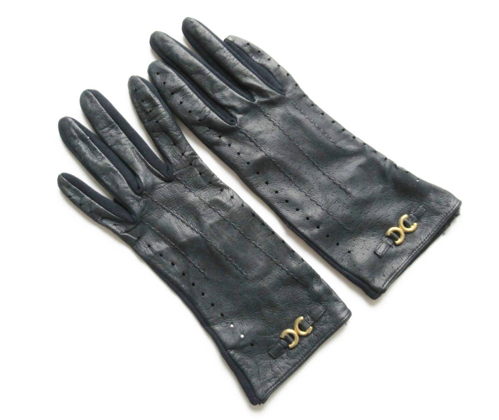 louis vuitton leather gloves