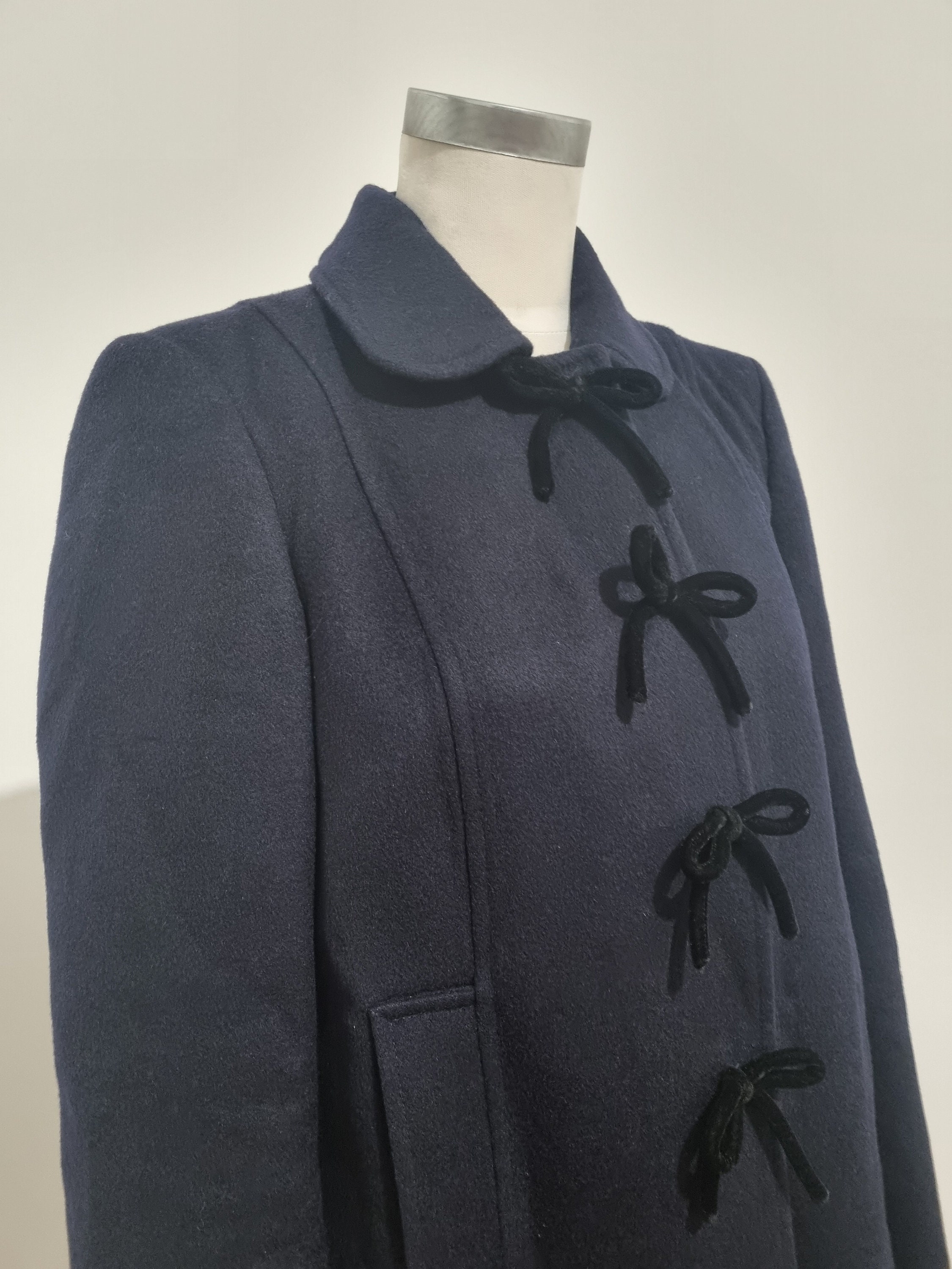 Alannah Hill French 60's Style Coat in Navy Australia