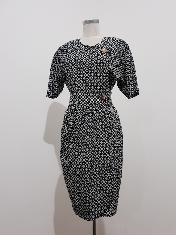 Vintage Work Evening Wear Dress - Etsy