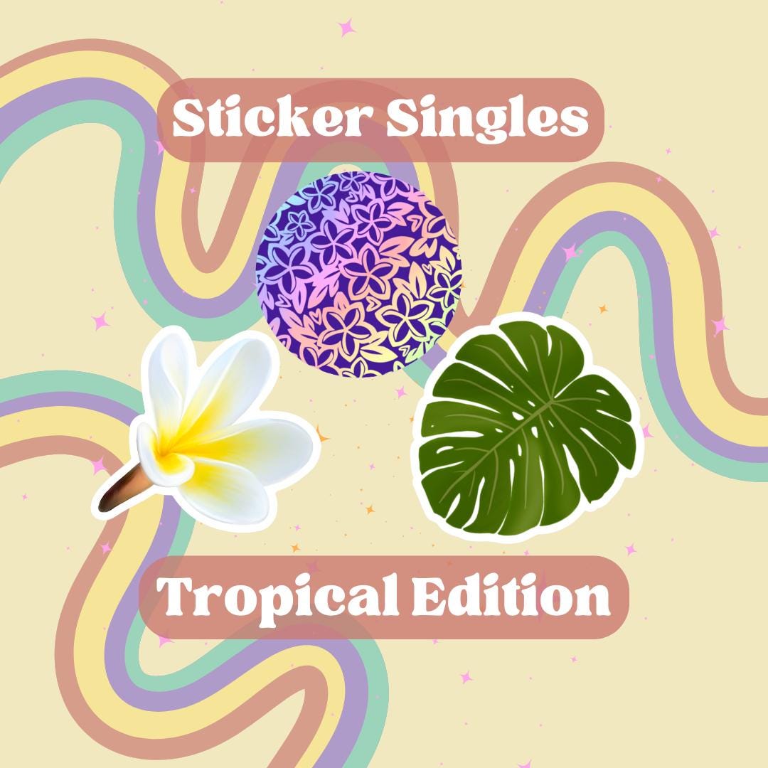 Sticker Single Polynesian Inspired Tropical Edition - Etsy