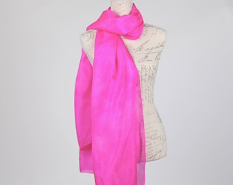 Oversized pink scarf,  gift for her, silk