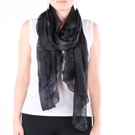 black evening scarf