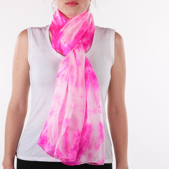Cerise pink neck scarf discount