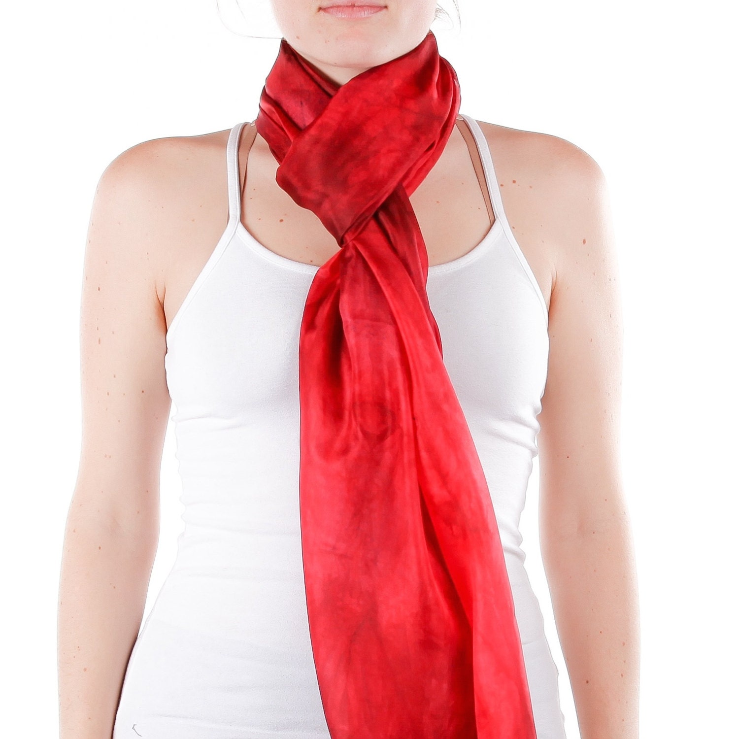 Red Silk Scarf Evening Silk Scarf Oversize Red Scarf Etsy Australia