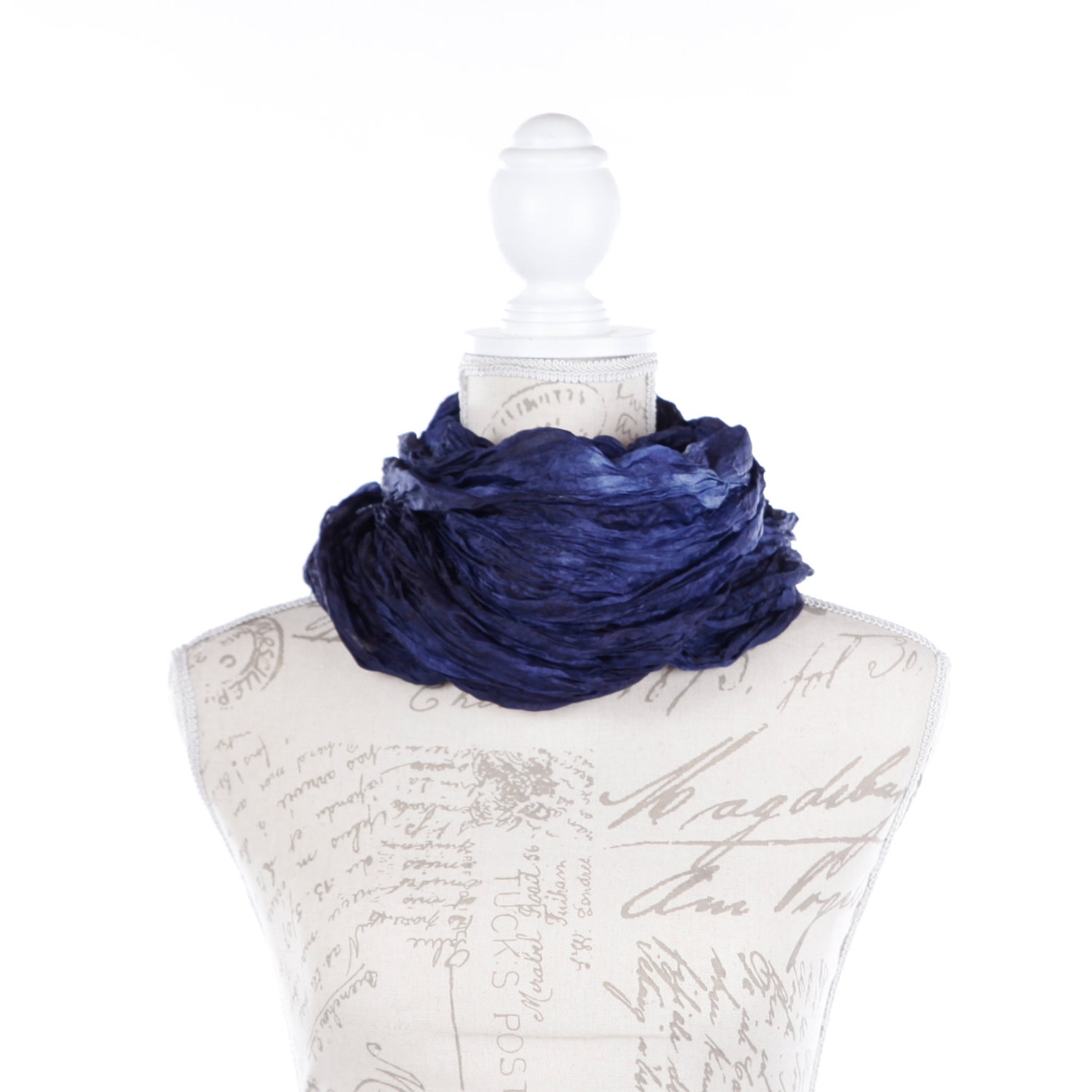 Navy Scarf for Her / Boho Blue Scarf / Gift for Friend Scarf / - Etsy