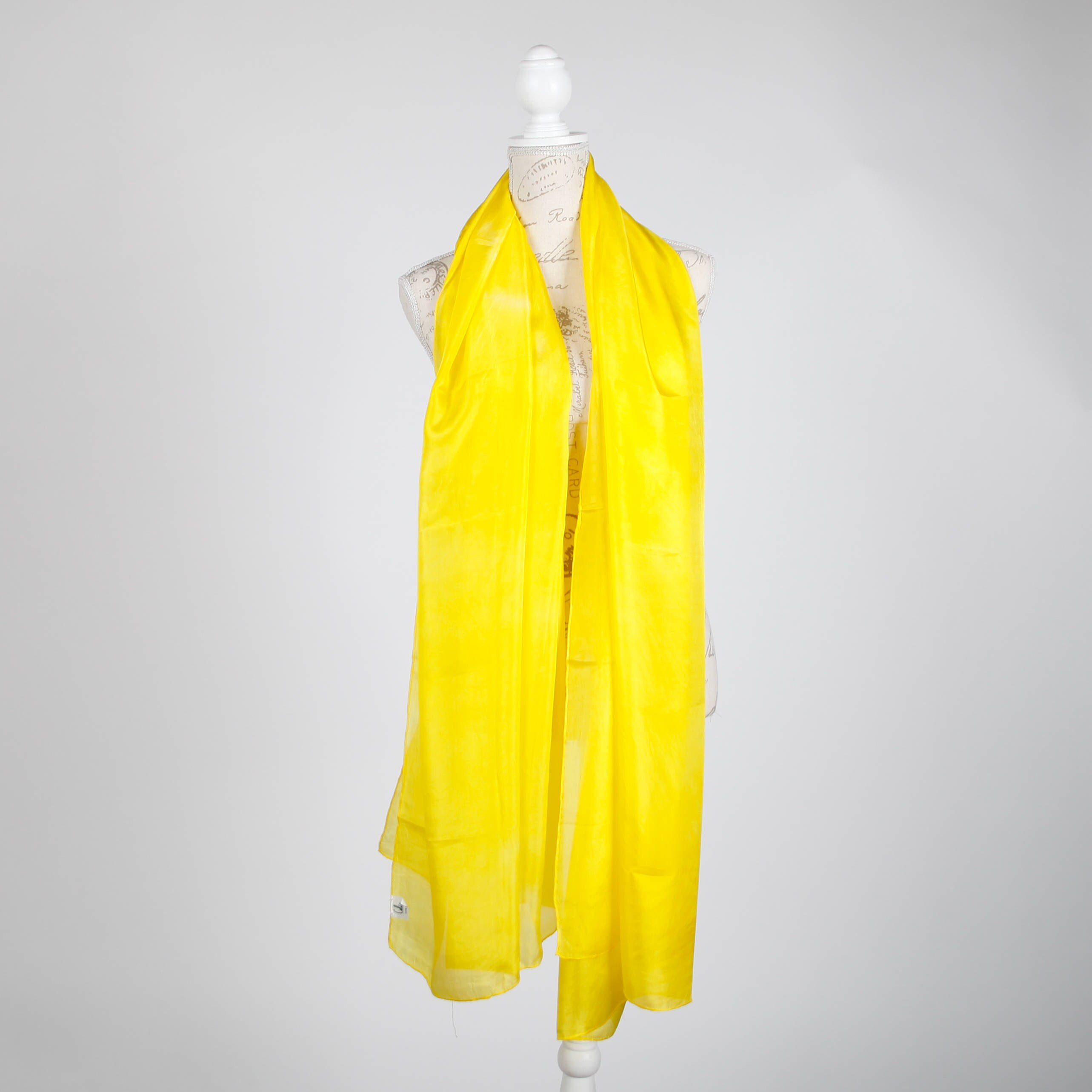 Bright Yellow Scarf Silk Scarf Lightweight Scarf Mod Scarf Etsy UK