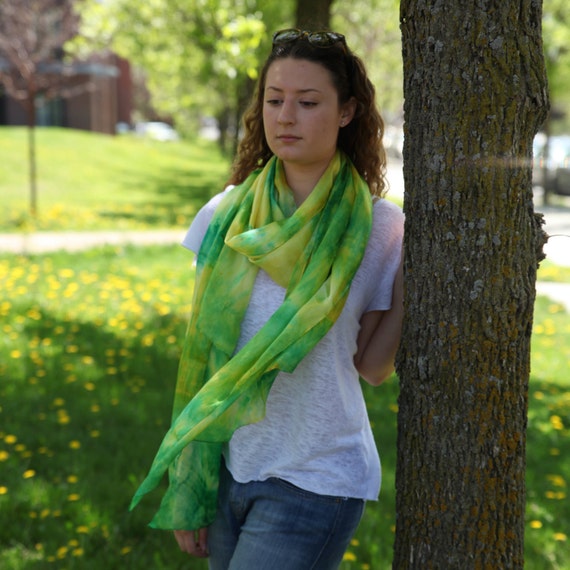Green on sale summer scarf
