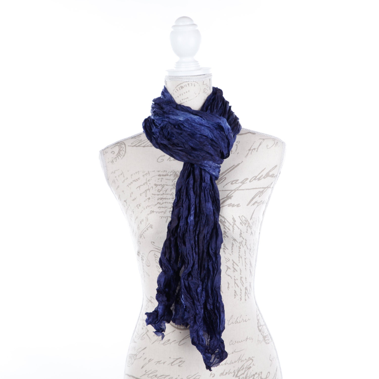 Navy Scarf for Her / Boho Blue Scarf / Gift for Friend Scarf / - Etsy