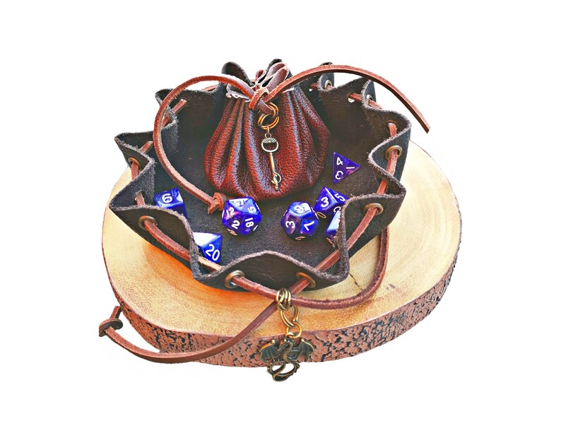 Handmade Purple Leather Dice Bag Dice Tray Cosplay Pouch Etsy UK