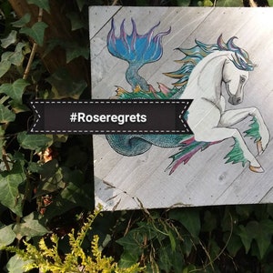 Hippocampus OOAK ACRYLIC PAINTING