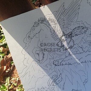 Taking To the Sky Instant Download Coloring Page