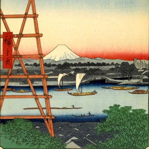 Träpussel för vuxna / Anpassat träpussel / Pussel för vuxna / Ando Hiroshige pussel / Mrgogo träpussel