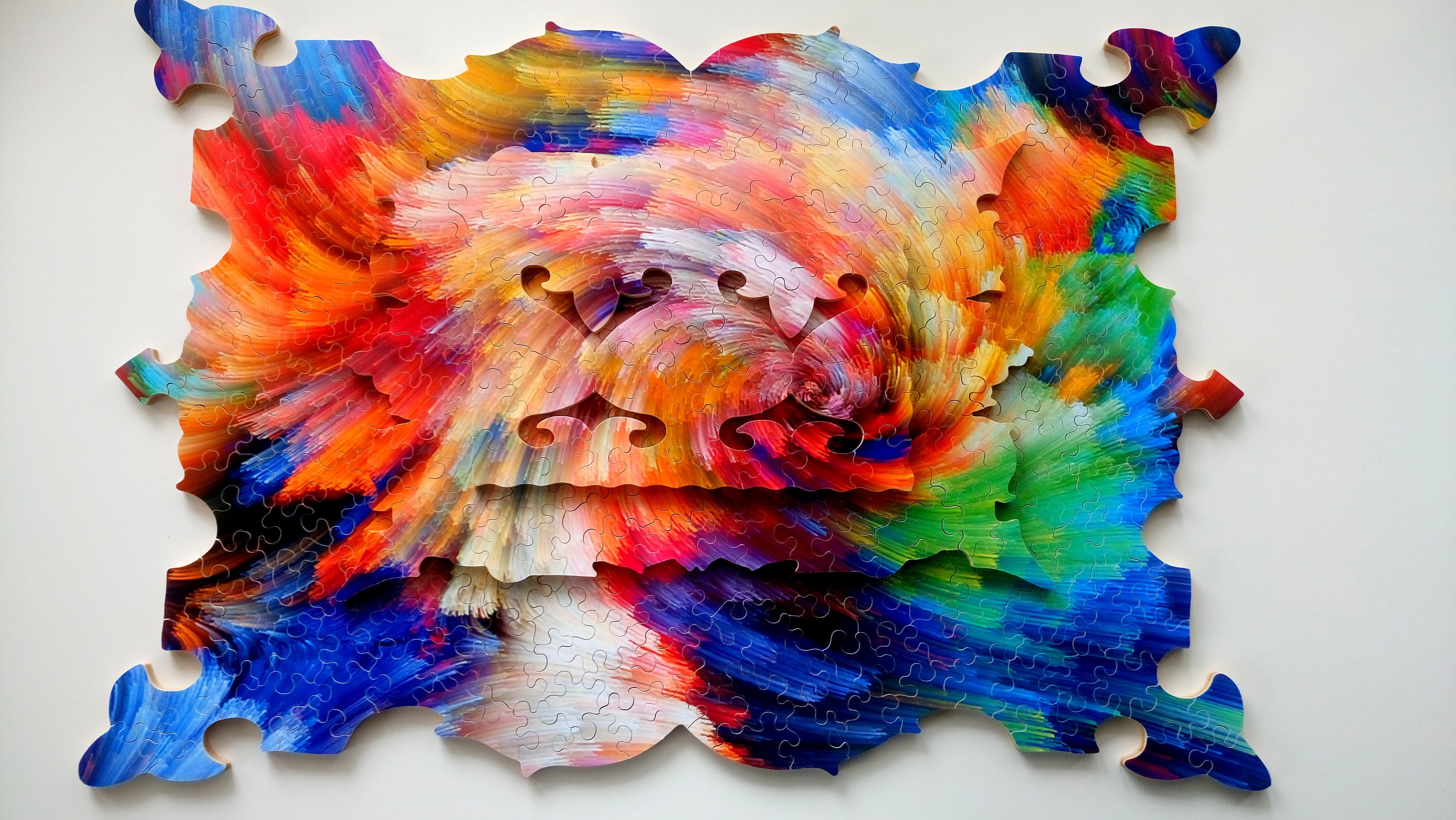 Custom Wooden Jigsaw Puzzle for Adults Premium Hand Made 3d Etsy