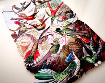Custom Wooden Jigsaw Puzzle for Adults | Hummingbird Trochilidae Art | Challenging Millennium Wood Gift
