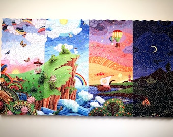 Puzzle de famille en bois/Puzzle pour adultes/Puzzle pour adultes/Puzzle en bois personnalisé 24 heures/Puzzles en bois Mrgogo