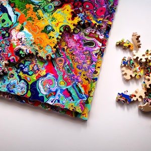 Impossible Teaser / 3D Hand-Cut Wooden Jigsaw puzzle for Adults/ Wooden 1000 Piece Puzzle/Brain Teaser Wooden Puzzle image 4