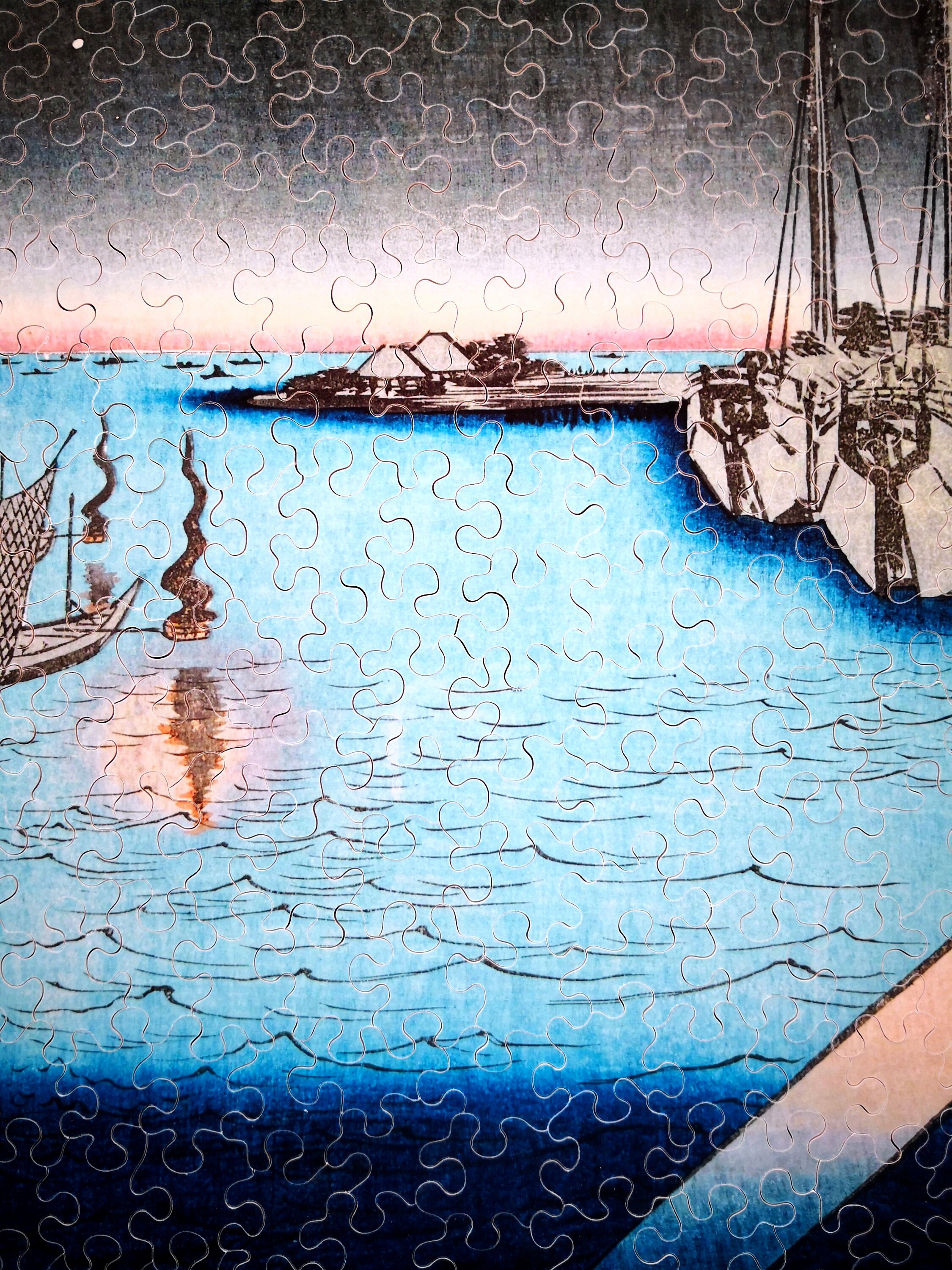 Japanese Art Jigsaw Puzzle Japanese Painting Wooden Puzzle Etsy