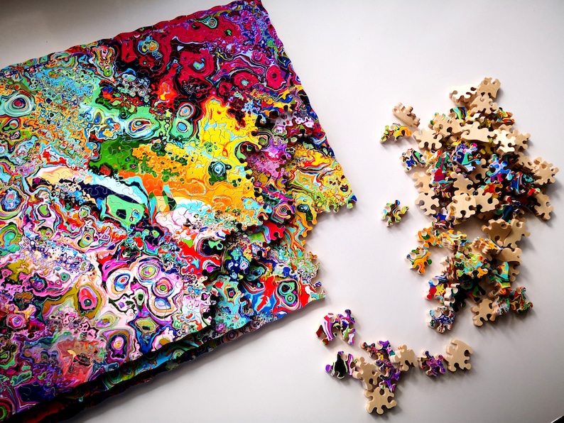 Impossible Teaser / 3D Hand-Cut Wooden Jigsaw puzzle for Adults/ Wooden 1000 Piece Puzzle/Brain Teaser Wooden Puzzle image 3