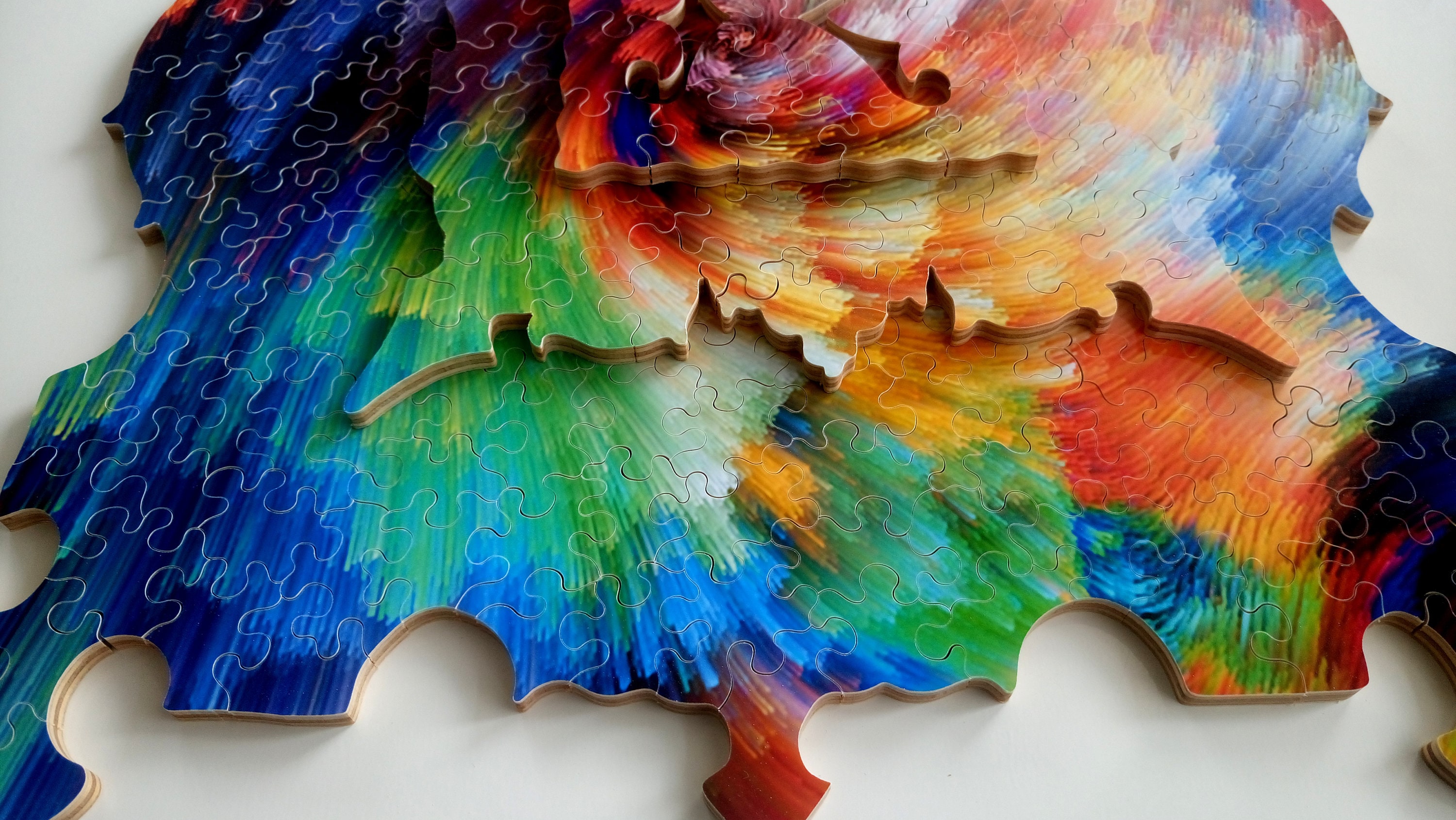 Custom Wooden Jigsaw Puzzle for Adults Premium Hand Made 3d Etsy