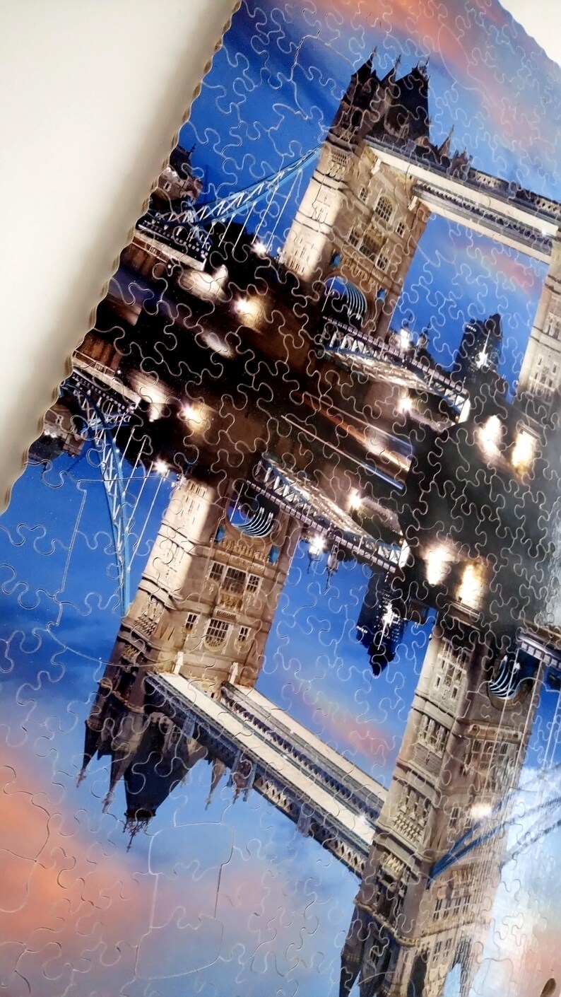 London Bridges Custom Wooden Jigsaw Puzzle Etsy