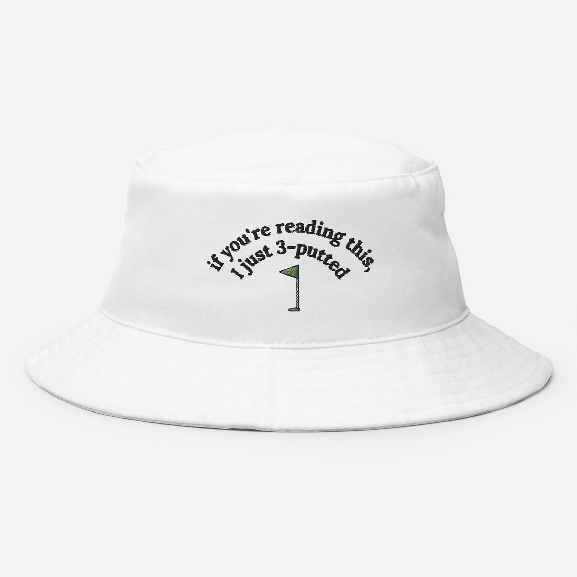 3 Putt Round The Golf Is Social Baseball Cap - Black